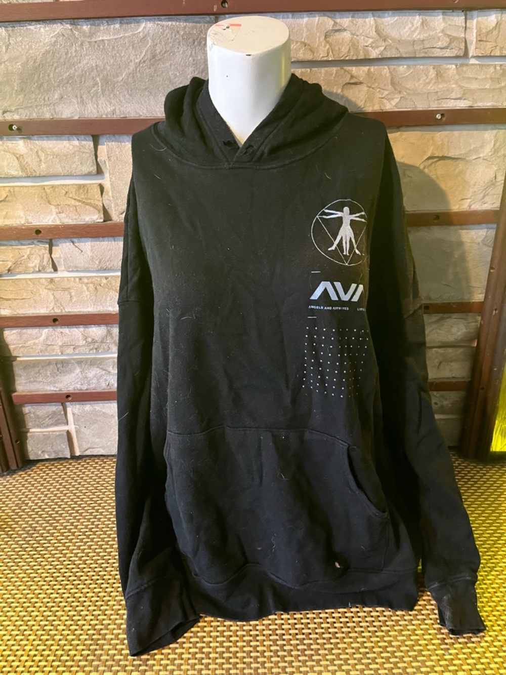 Black Men's Hooded Sweatshirt